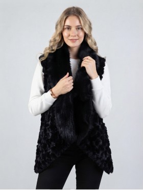 Premium Faux Fur Striped Vest